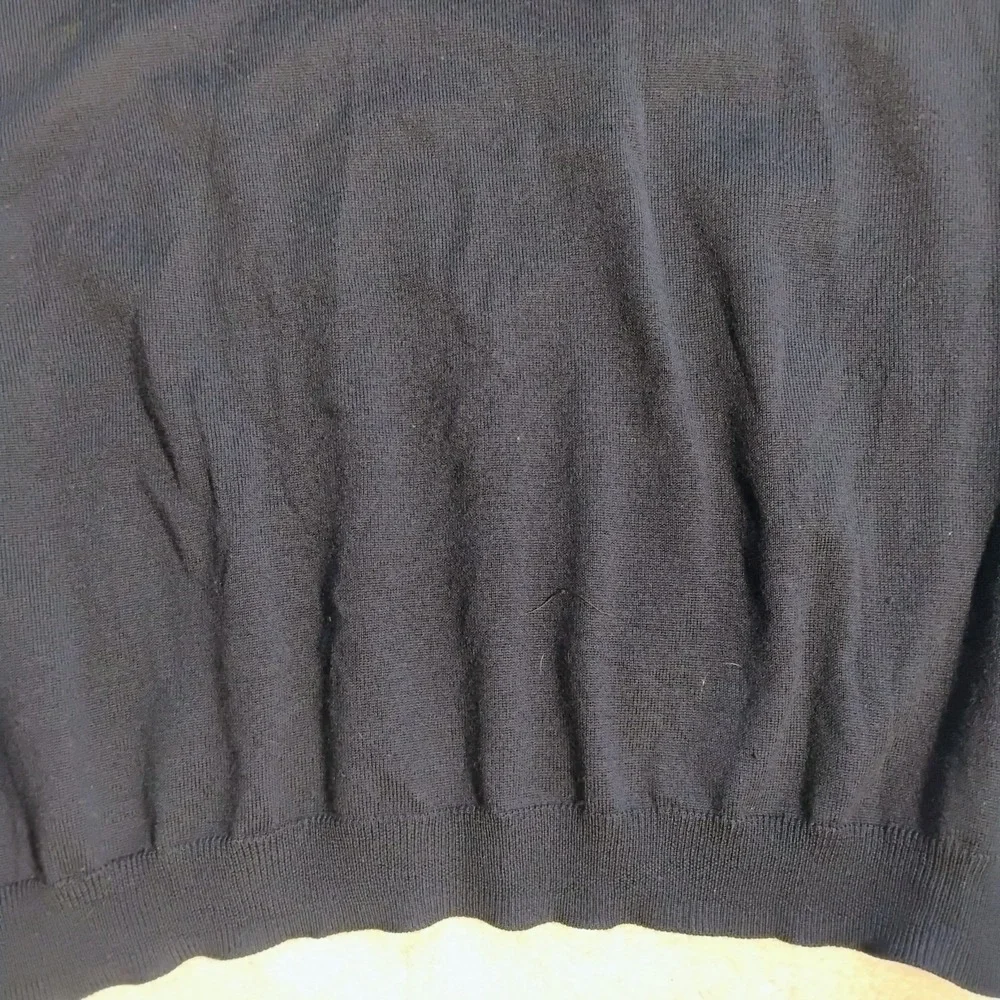 Pronto Uomo Mens Blue 100% Extra Fine Merino Wool Collared Sweater 3XLT